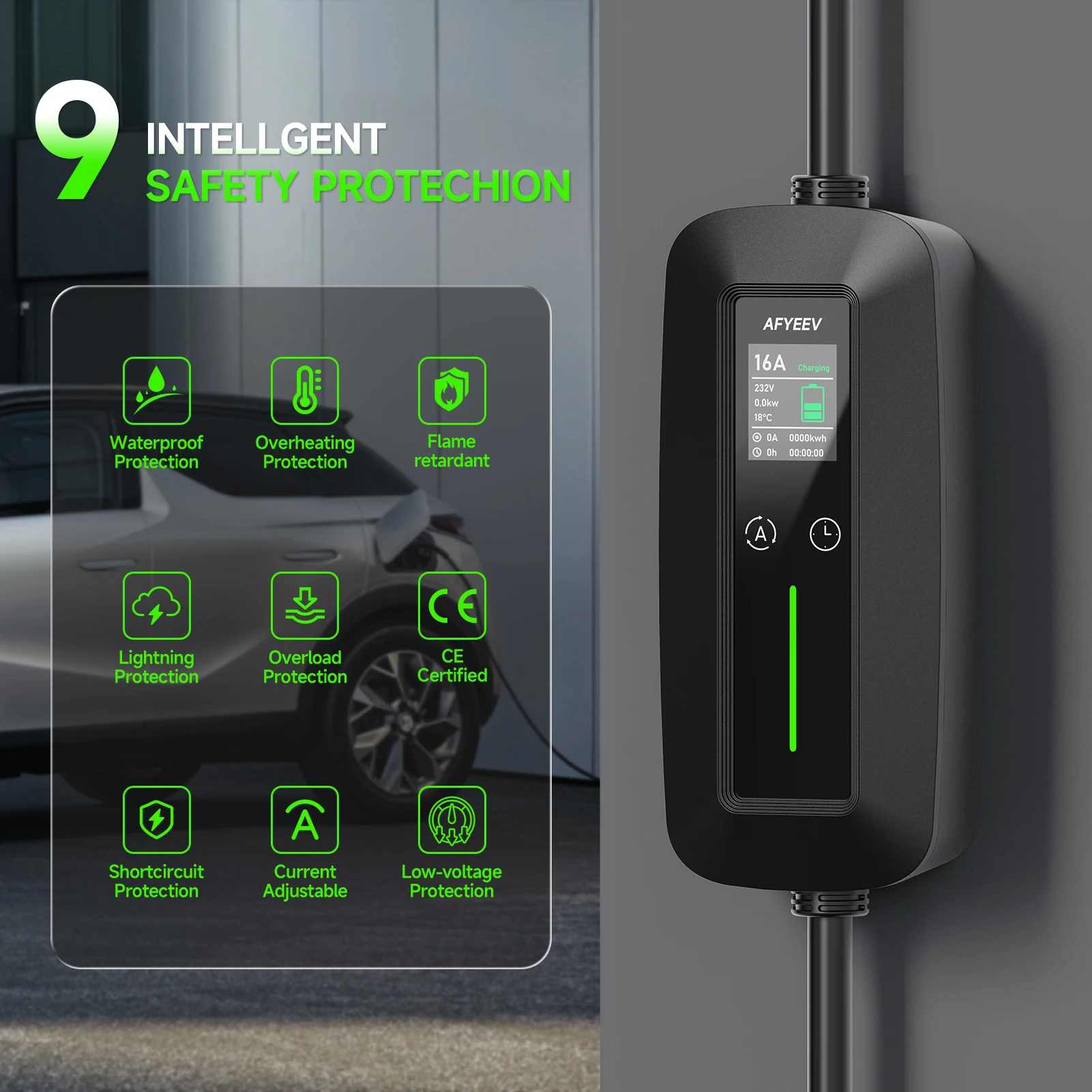 11KW 16A 3Phase Portable EV Ch - Type 2 Portable Ev Charger 11Kw Cee review and price